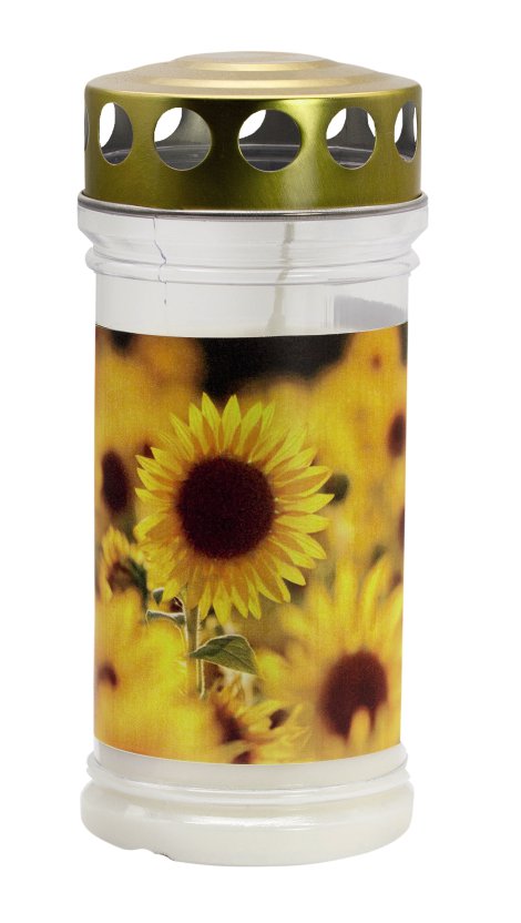 JEKA Motivkerze 3 Tage Sonnenblume