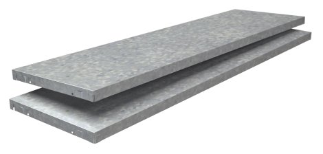 SCHULTE REGALWELT Fachboden PowerMax verzinkt 120x35 cm, 2 Stk.