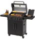 TALOO Gasgrill 3 Brenner mit Seitenkocher