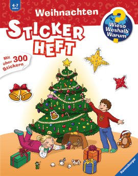 RAVENSBURGER Buch Stickerheft Weihnachten