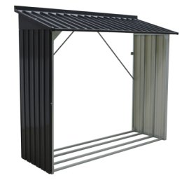 TEPRO Kaminholzregal Wood Store L Anthrazit