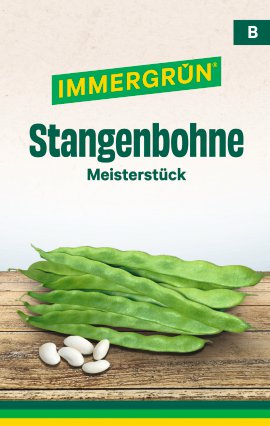 IMMERGRÜN Tütensamen Stangenbohne Meisterstück