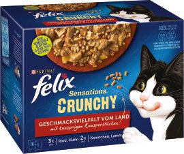 FELIX Sensations Crunchy Geschmacksvielfalt vom Land