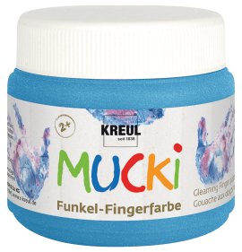 KREUL Funkel-Fingerfarbe Diamantblau 150 ml
