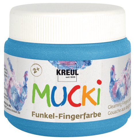 KREUL Funkel-Fingerfarbe Diamantblau 150 ml