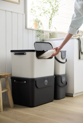 ROTHO Recycling-Müllsystem Albu Anthrazit 55 l