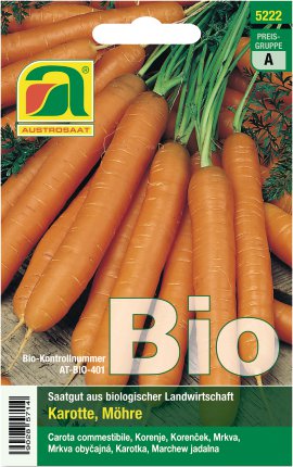 AUSTROSAAT Bio-Tütensamen Karotte Nantes 2
