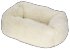 Kuschelbett Fluffy Creme 60x40 cm