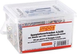 IMPOS Schraubenbox Spanplattenschrauben Torx 50x4,5 mm 265 Stk.