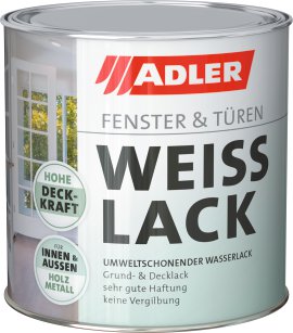 ADLER Weisslack Fenster und Türen mattweiß 2,5 l