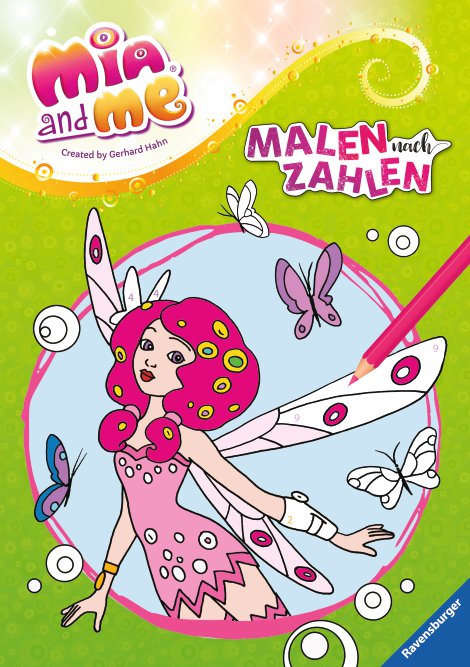 RAVENSBURGER Buch Mia and me Malen nach Zahlen