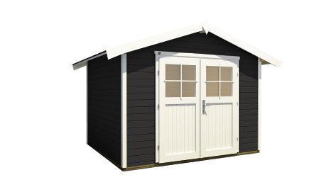 WEKA Gartenhaus 122 Anthrazit Größe 5