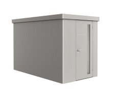 BIOHORT Gerätehaus Neo 1A bis 4A mit Standardtür, silber-metallic