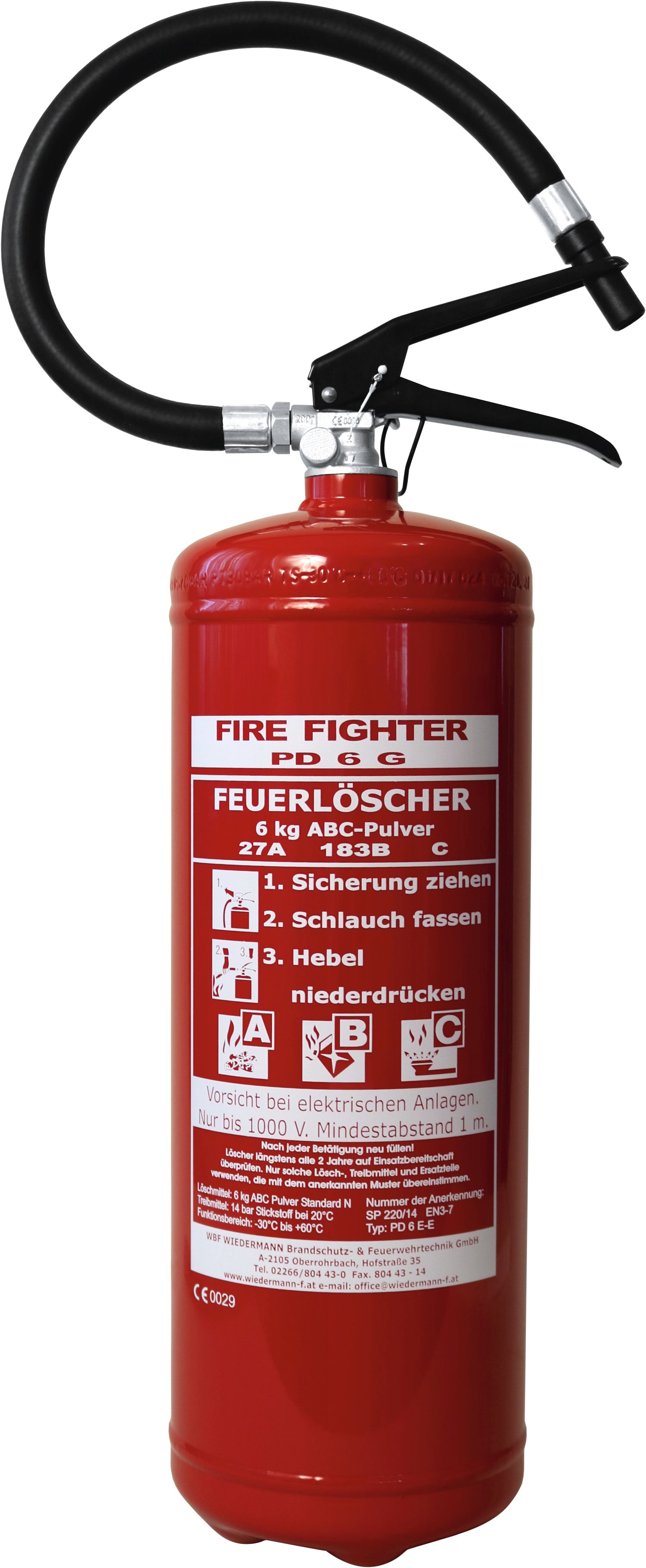 Pulverfeuerlöscher Fire Fighter PD 6 kg