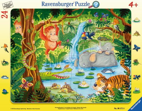 RAVENSBURGER Puzzle Dschungelbewohner 24-tlg.