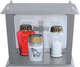 LIENBACHER Kerzenhaus Silber 33x28x26 cm