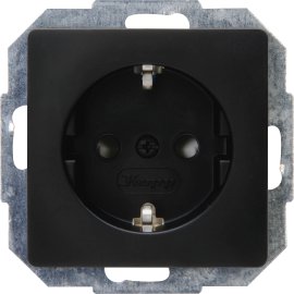 KOPP Steckdose Paris Mattschwarz