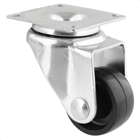 WAGNER Möbel-Lenkrolle stabil verzinkt Tragkraft 30 kg Ø 30 mm