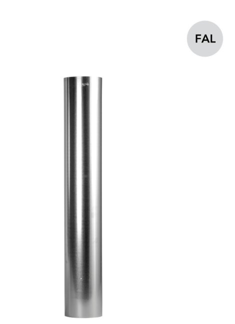 BERTRAMS Rauchrohr feueraluminiert ø 100 mm 75 cm