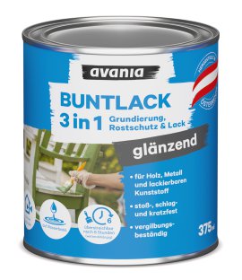 AVANIA 3in1-Buntlack glänzend Moosgrün 375 ml