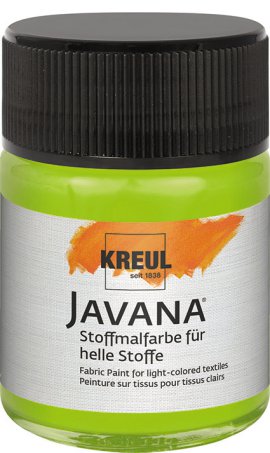 KREUL Stoffmalfarbe für helle Stoffe Leuchtgrün 50 ml