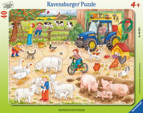 RAVENSBURGER Rahmenpuzzle Auf dem großen Bauernhof
