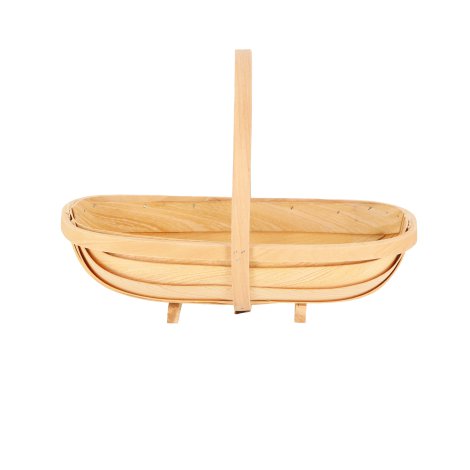 Holzkorb Grau M 42x25x29 cm