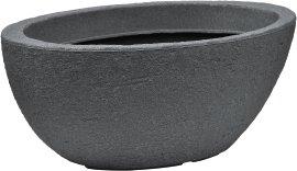 LIENBACHER Schale Stone Anthrazit 70x40x27 cm