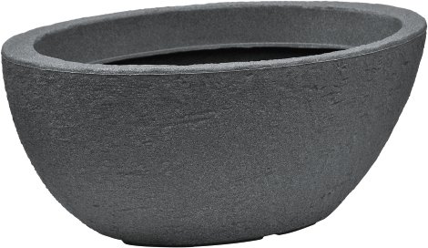 LIENBACHER Schale Stone Anthrazit 70x40x27 cm
