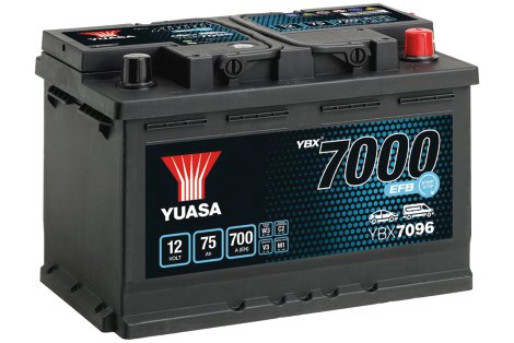 Yuasa EFB Starterbatterie YBX7096 12V