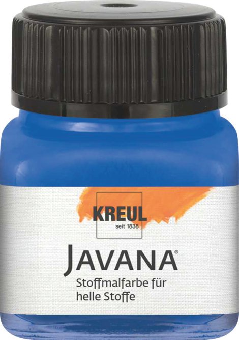 KREUL Stoffmalfarbe für helle Stoffe Royalblau 20 ml