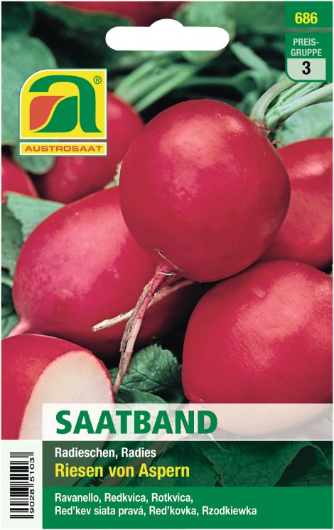 Radieschen Riesen von Aspern - Saatband
