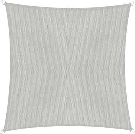 WINDHAGER Sonnensegel CANNES quadrat 4x4 m, grau