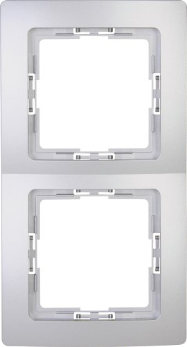 KOPP UP-Abdeckrahmen 2-fach Paris Silber