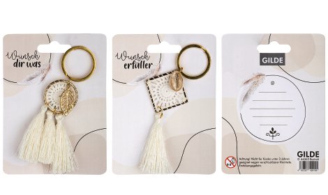 Schlüsselanhänger Metall Boho