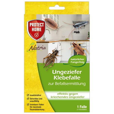 PROTECT HOME Natria Ungeziefer Klebefalle 4 Stk.