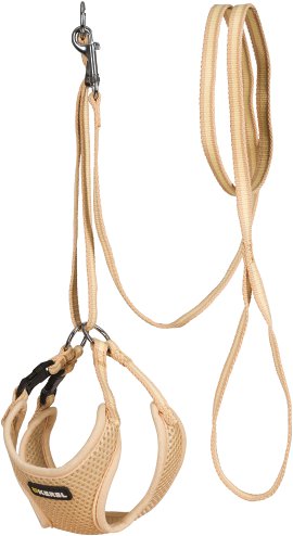 Welpengeschirr mit Leine 30-50 cm, beige