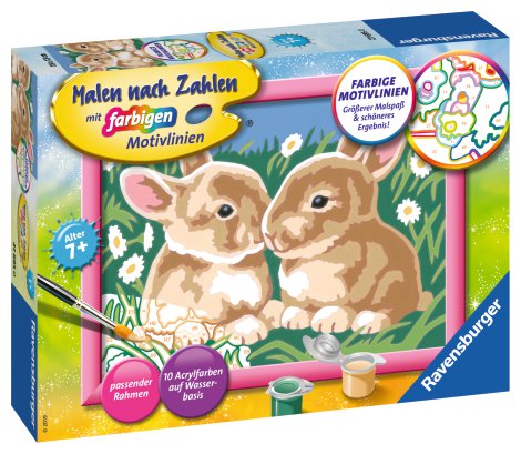 RAVENSBURGER Malen nach Zahlen Niedliches Häschen