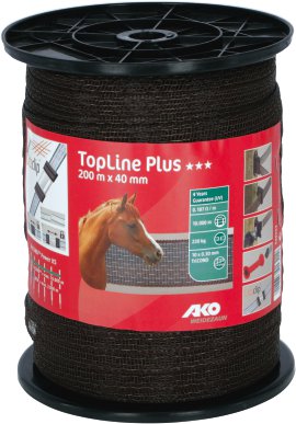 AKO Band TopLine Plus 200 m x 40 mm, braun