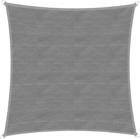 WINDHAGER Sonnensegel CAPRI quadrat 5x5 m, grau
