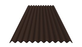 GUTTA Bitumenwellplatte K11 2000x830 mm Braun