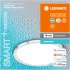 LEDVANCE WIFI SMART + OBRIS Disc LED-Deckenleuchte 30x30 cm, weiß