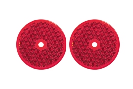 Rückstrahler rot mit Loch