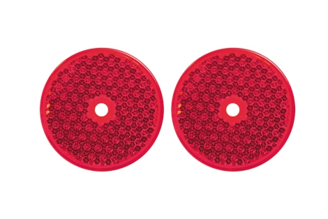 Rückstrahler rot mit Loch