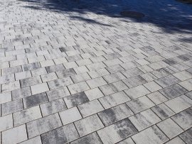 EBENSEER Kombipflasterstein Colorado 8 cm Graphitweiß