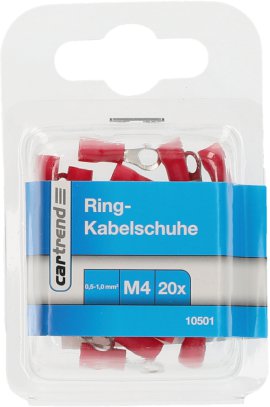 CARTREND Ring-Kabelschuh Rot M4 20 Stk.