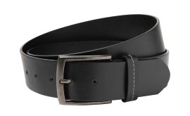 Herren Gürtel Schwarz 90 cm