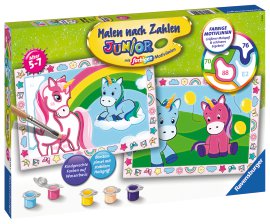 RAVENSBURGER Malen nach Zahlen Zauberhafte Einhörner