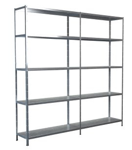 SCHULTE REGALWELT Grund + Anbauregal 10 Böden verzinkt