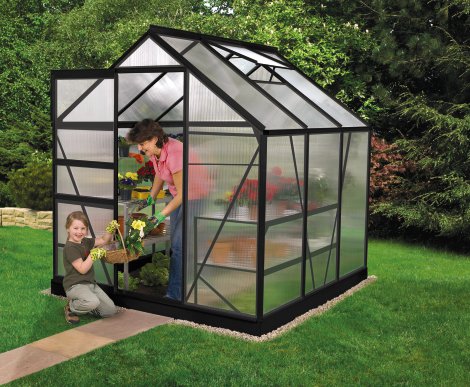 VITAVIA Gewächshaus Venus 3800 HKP 6 mm Schwarz